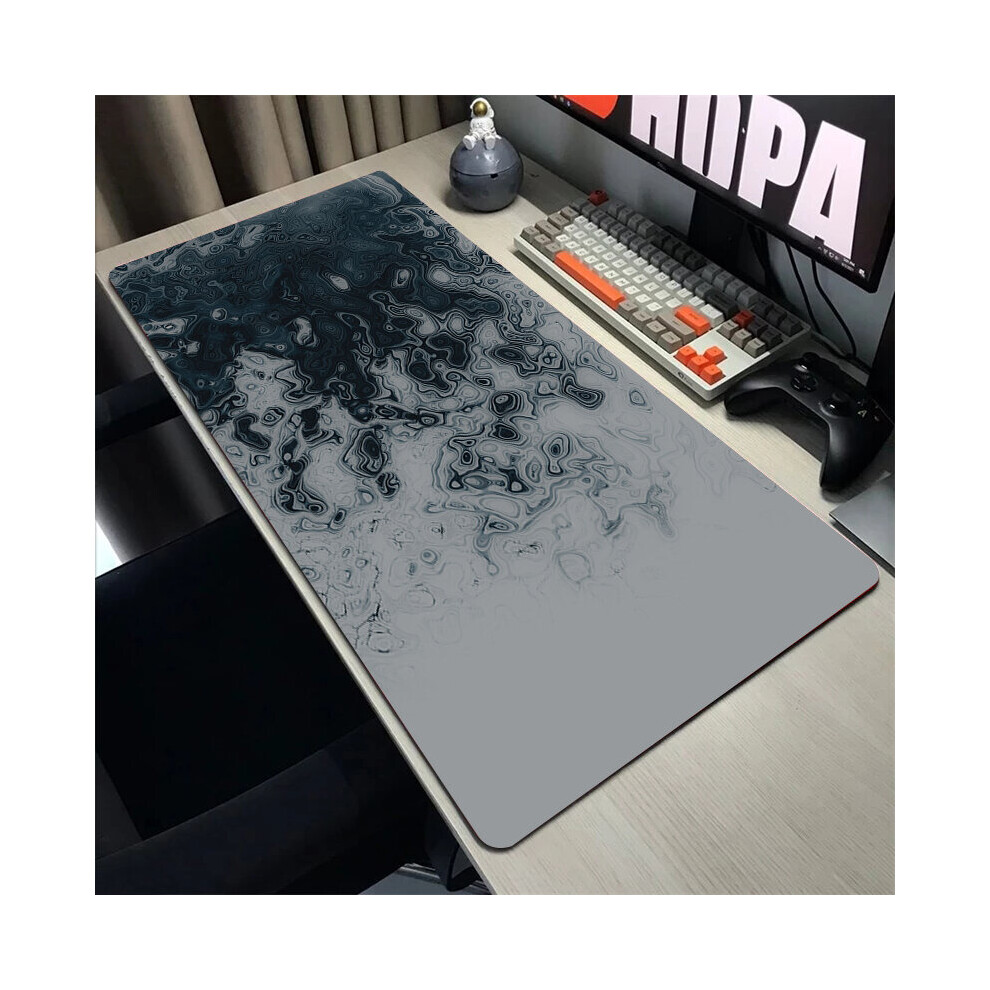 (A-Ss007mar (41) 300X700x3mm) Marble Mouse Pad Large Rubber Mousepad Keyboard For Computers Carpet Xxl 900X400mm Notebook Locking Edge Overlook Mats F 4855358013525