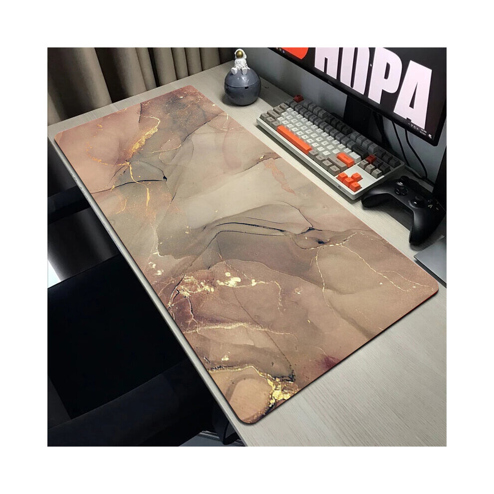 (A-Ss007mar (24) 300X700x3mm) Marble Mouse Pad Large Rubber Mousepad Keyboard For Computers Carpet Xxl 900X400mm Notebook Locking Edge Overlook Mats F 4855358013303