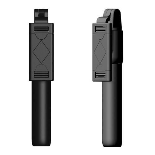(a-Black) 3 in 1 Wireless Bluetooth Selfie Stick Foldable Mini Tripod Expandable Monopod With Smart Remote Control For iPhone IOS Android