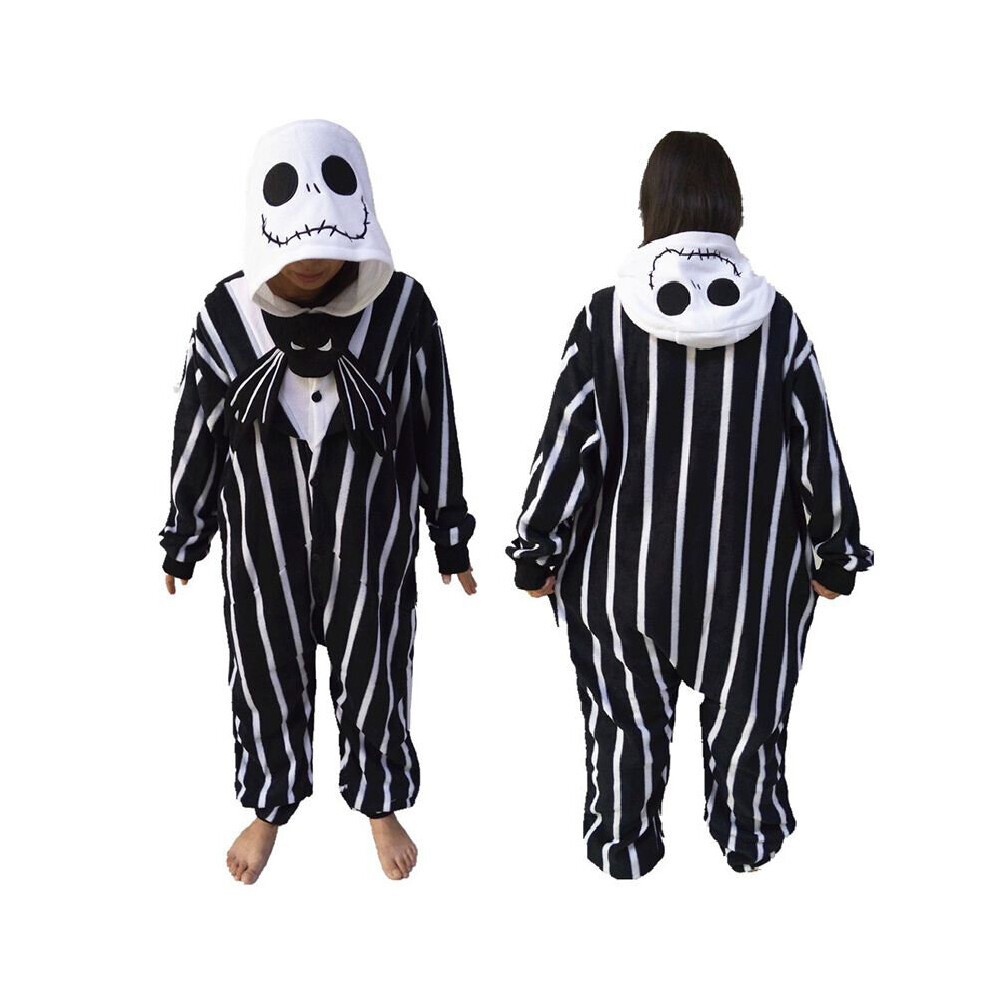 (XL) Nightmare Christmas Before Jack Onesie Pajamas Union Suit Jumpsuit Wear Lounge