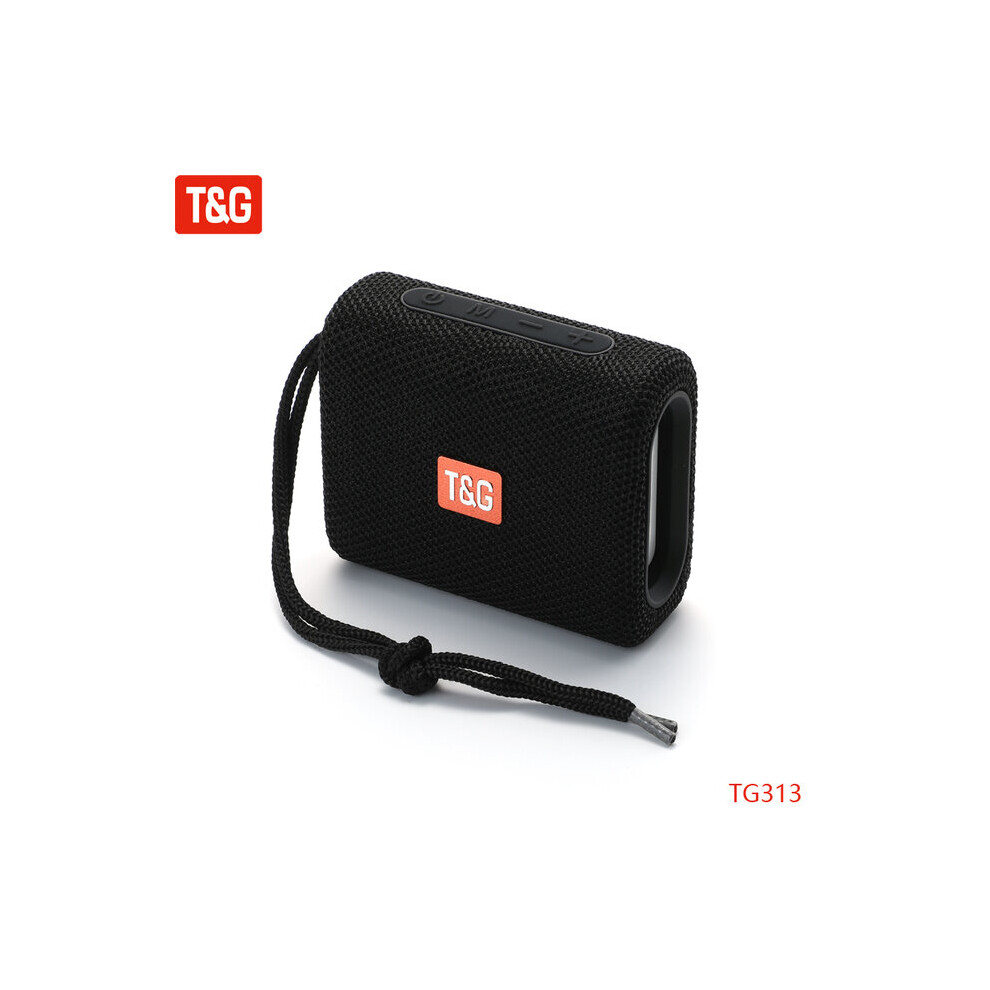 (A-) Mini Tg313 Portable Wireless Bluetooth-Compatible Speaker Bass Subwoofer Waterproof Boombox Outdoor Speakers Stereo Loudspeaker Black 4851195395817
