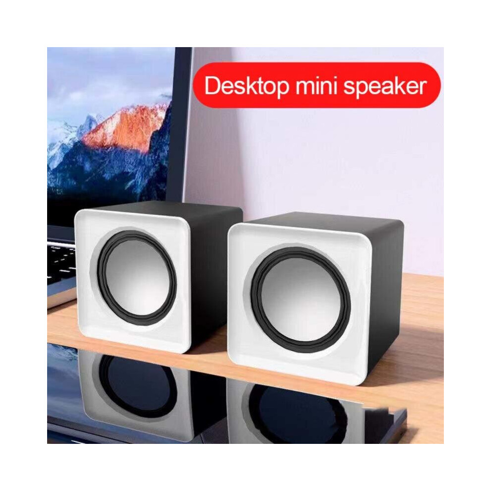 (A-Khaki) Ryra Mini Computer Speaker Usb Wired Speakers Universal Stereo Sound Surround Loudspeaker For Pc Laptop Notebook 4851195380264