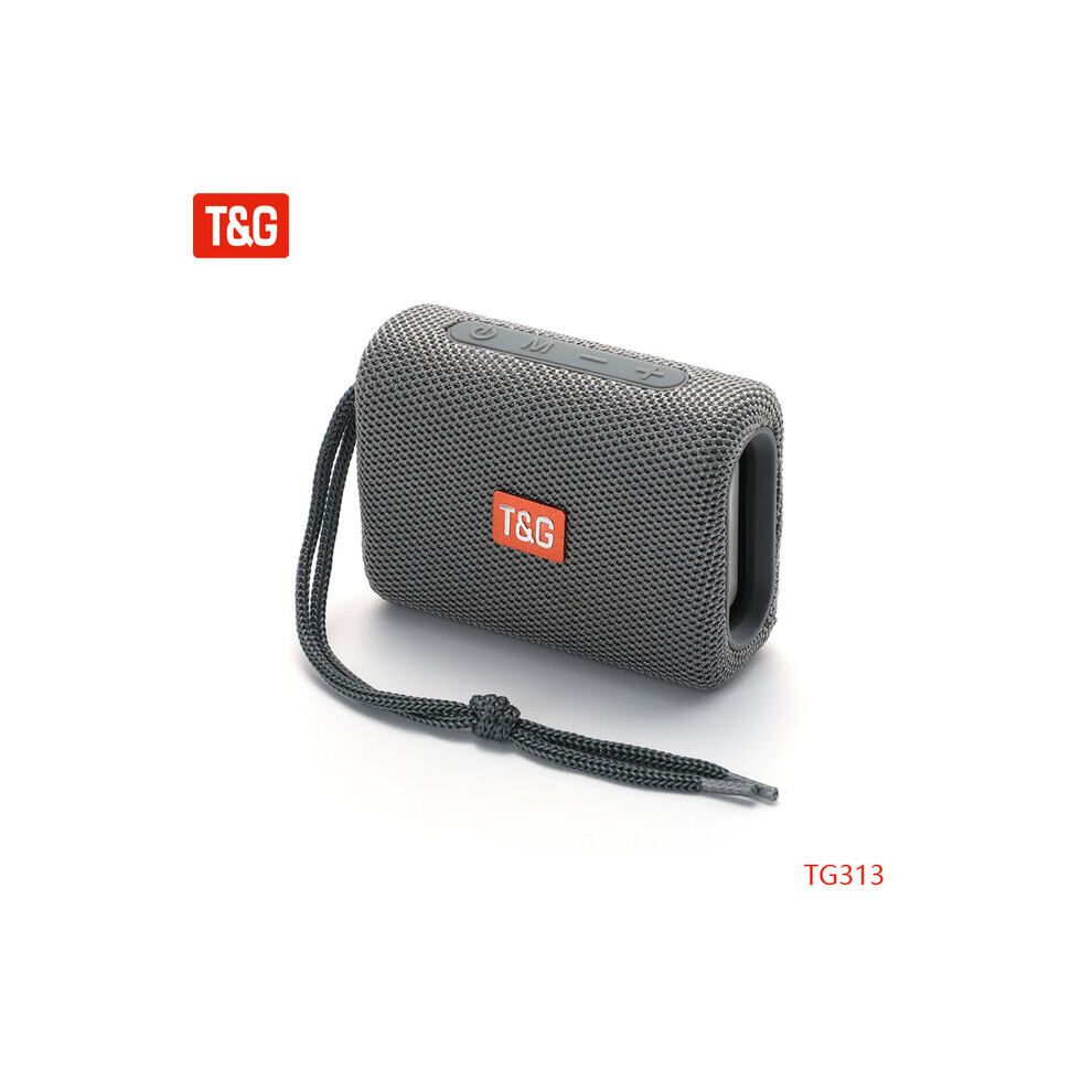 (A-) Mini Tg313 Portable Wireless Bluetooth-Compatible Speaker Bass Subwoofer Waterproof Boombox Outdoor Speakers Stereo Loudspeaker Gray 4851195395855