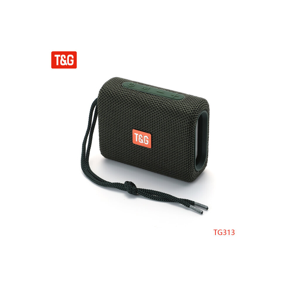 (A-) Mini Tg313 Portable Wireless Bluetooth-Compatible Speaker Bass Subwoofer Waterproof Boombox Outdoor Speakers Stereo Loudspeaker Green 4851195395862