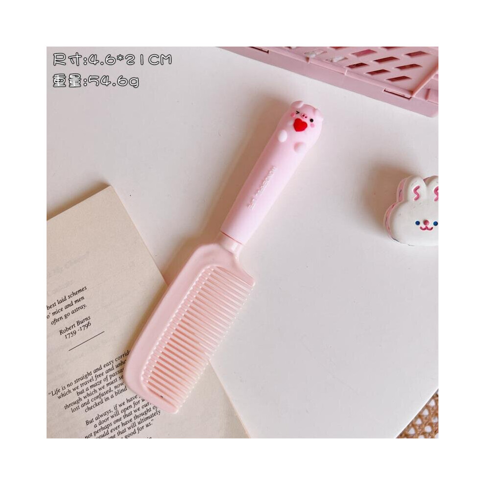 Dechoicelife Unisex Not,Specified (A-01) Cartoon Hairdressing Comb Woemen Students Hair Straightening Comb Girls Heart Cute Silicone Plastic Straight Hair Comb Wholesale