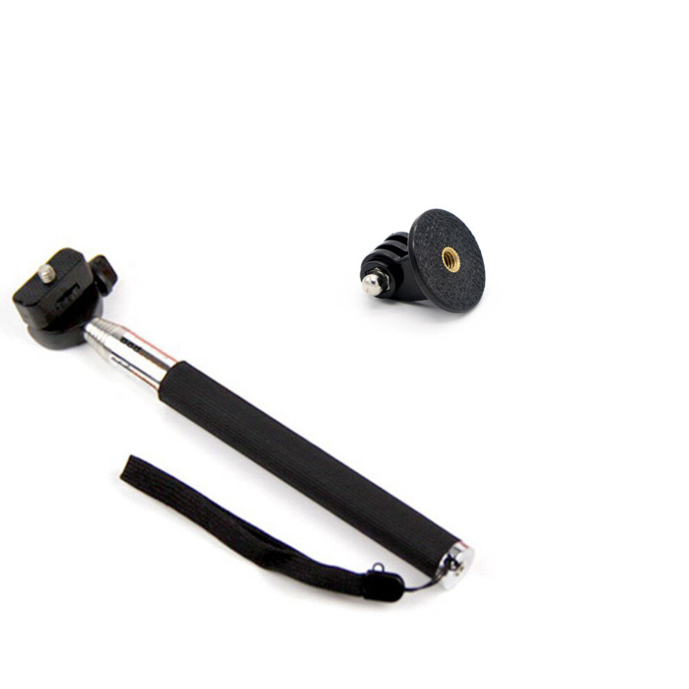(A-For Gopro) Gaqou Camera Selfie Stick Pole Monopod Tripod Holder Adapter For Gopro Go Pro Hero 6 5 4 3 Sjcam Sj4000 For Xiaomi Yi For Phone 4855008113247