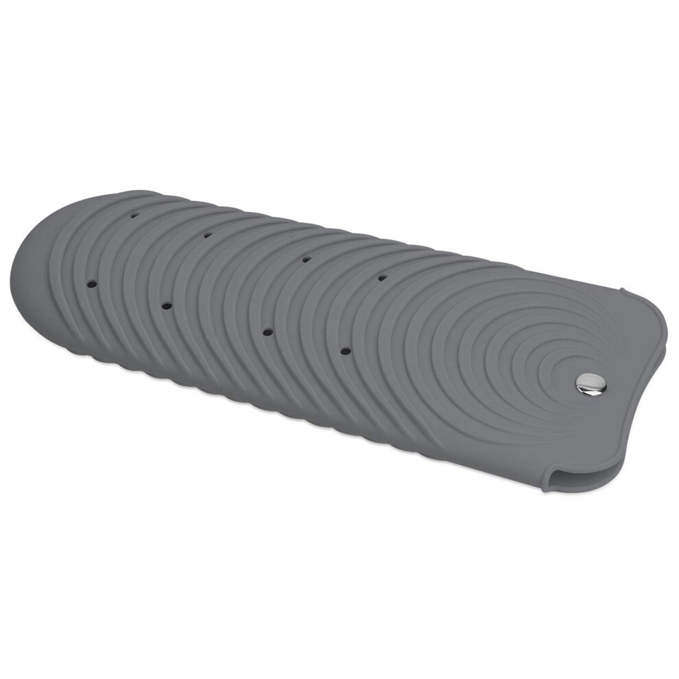 Dechoicelife Gray Hair Straightener Pouch,Heat Resistant Mat Holder For Flat Iron Curling Iron Hot Hair Tools