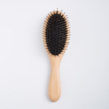 1PC Wooden Hair Brush Wood Handle Natural Boar Bristle Massage Sclap Brush Detangling Wood Hair Brush Straightener Comb