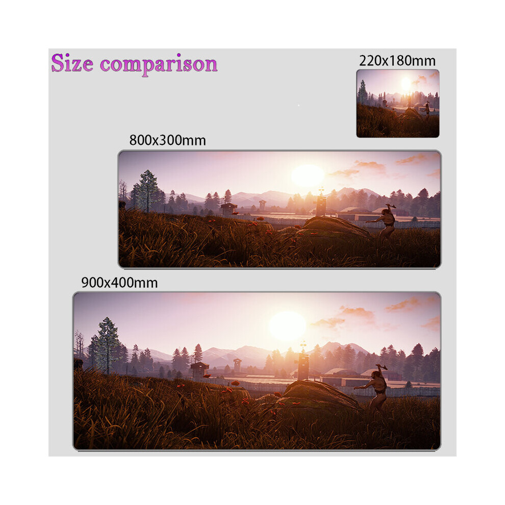 (A-Video Game Rust (7) 300X600x2mm) Gaming Mouse Pad Rust Keyboard Mat Office Accessories Computer Desk Accessories Laptop Anti-Skid 900X400 Game Mats 4855358028260