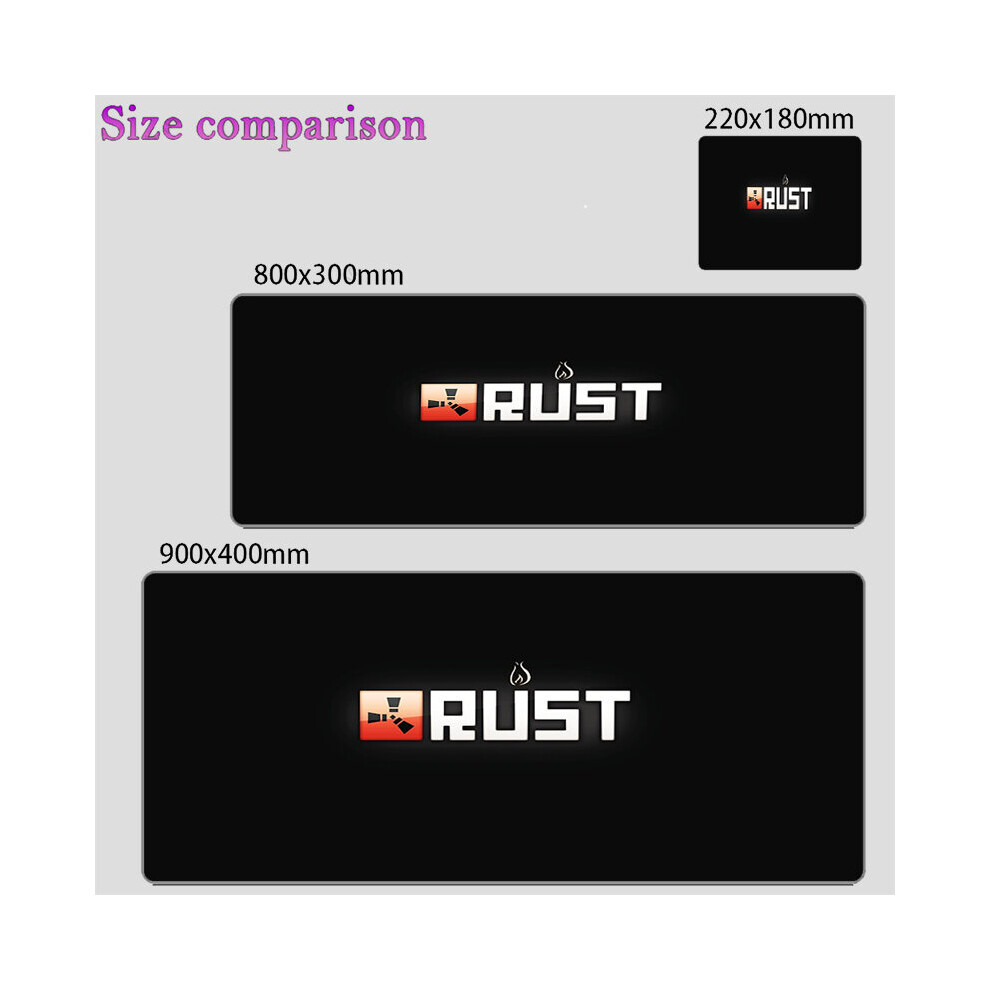 (A-Rust (6) 300X600x2mm) Gaming Mouse Pad Rust Keyboard Mat Office Accessories Computer Desk Accessories Laptop Anti-Skid 900X400 Game Mats Cool Mouse 4855358027225