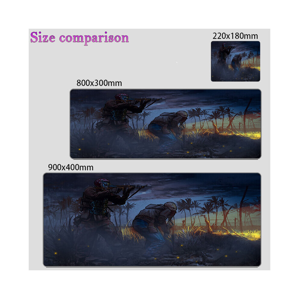 (A-Video Game Rust (3) 300X600x2mm) Gaming Mouse Pad Rust Keyboard Mat Office Accessories Computer Desk Accessories Laptop Anti-Skid 900X400 Game Mats 4855358027942