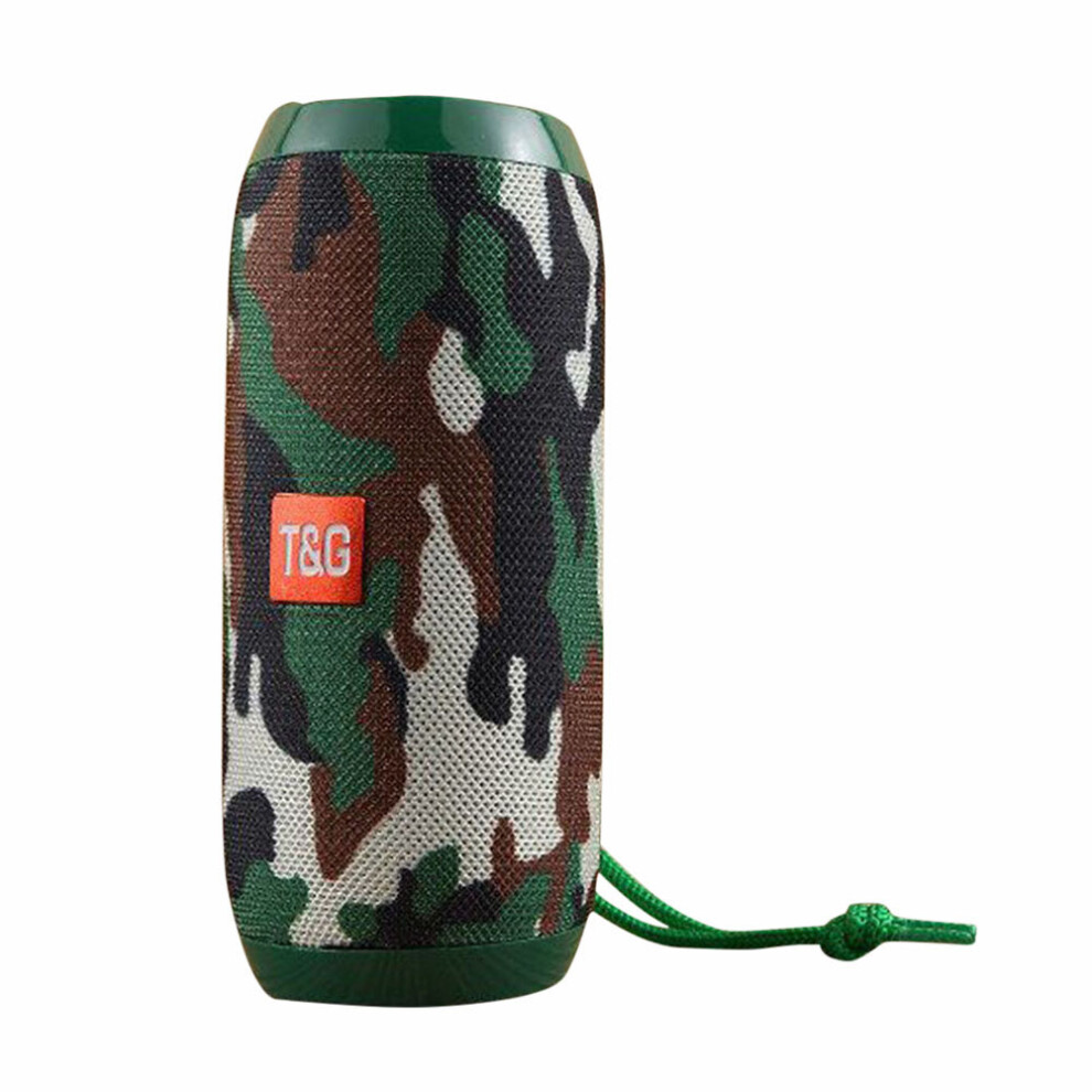(A-Camouflage) T&G Tg117 Portable Bluetooth Speaker Wireless Bass Column Waterproof Outdoor Music Vibro Speakers Tf Card Subwoofer Loudspeaker 4851195413511