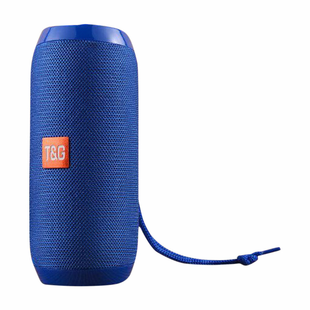 (A-) T&G Tg117 Portable Tooth Speaker Wireless Bass Column Waterproof Outdoor Music Vibro Speakers Tf Card Subwoofer Loudspeaker Blue 4851195413504