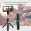 (a-Without led light) Selfie Stick tripod with fill light shutter for IOS Android Wireless Bluetooth Handheld Gimbal Stabilizer Mobile Phone 6