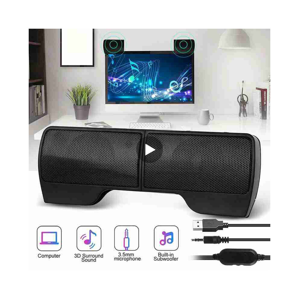 Usb Speaker Pc Sound Box Music For Computer Laptop Stereo Subwoofer Bass Acoustic Hifi Audio Home Theater Soundbar System Bocina 4851195398313