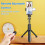 (a-Without led light) Selfie Stick tripod with fill light shutter for IOS Android Wireless Bluetooth Handheld Gimbal Stabilizer Mobile Phone 3