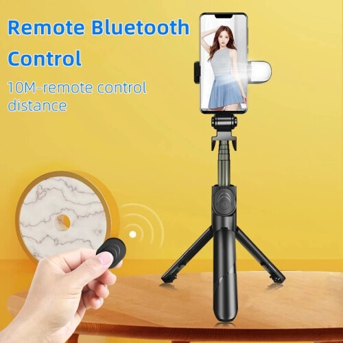 (a-Without led light) Selfie Stick tripod with fill light shutter for IOS Android Wireless Bluetooth Handheld Gimbal Stabilizer Mobile Phone 2