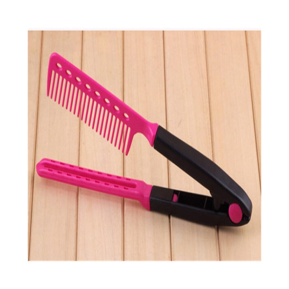 Dechoicelife (A-A) Washable Folding Hair Straightener Comb Diy Salon Hairdressing Brush Styling Tool Accessories