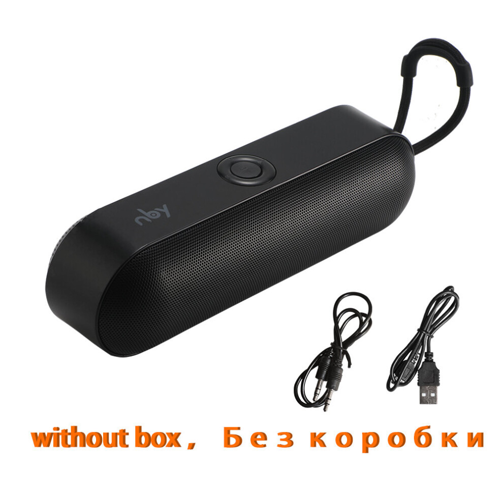 (A- No Box) Nby 18 Portable Bluetooth Speaker Mini Wireless Speakers 3D Stereo Music Surround Support Tf Card Fm Radio Subwoofer Loudspeaker Black 4851195377783