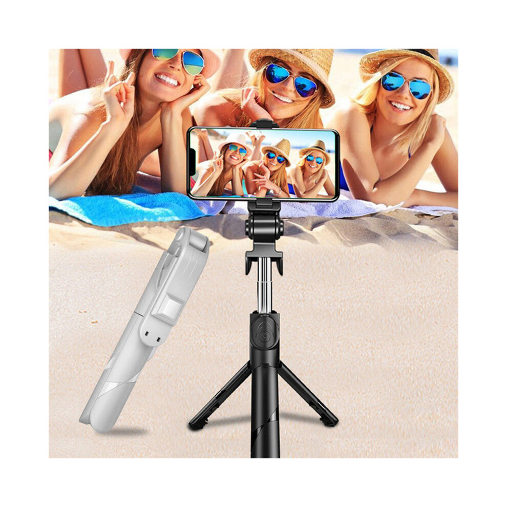 (A-) Selfie Stick Tripod With Wireless Remote, Mini Extendable 3 In 1 Selfie Stick - 360 Rotation Phone Stand Holder For Ios Android White 4855008122935