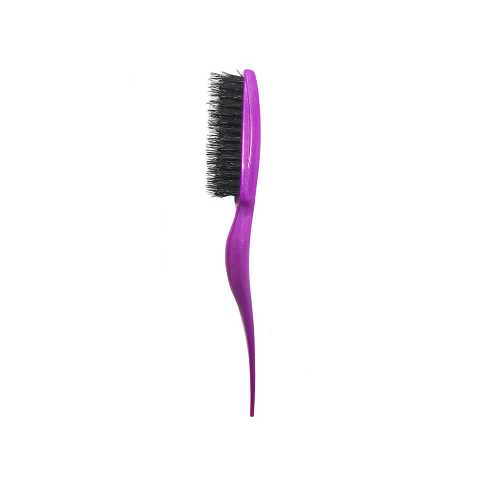 Dechoicelife Unisex Purple (A-) Pointed Tail Brush High Temperature Resistance Tangle Hair Comb Barber Straightening Brush Hairdresser Professional Accessories