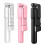 (a-Pink) Bluetooth Portable Selfie Stick Foldable Mini Extendable Tripod with Fill Light Wireless Remote Shutter Rotation Phone Stand 3