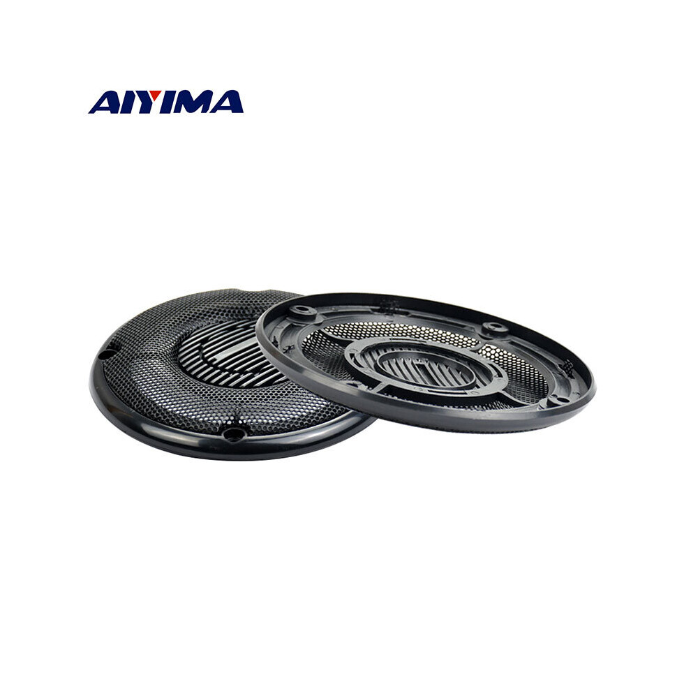 Aiyima 2Pcs 4Inch Plating Car Speaker Cover Speakers Protective Net Tweeter Grille Waffle Mesk Grills Special Audio Accessories 4851195412132