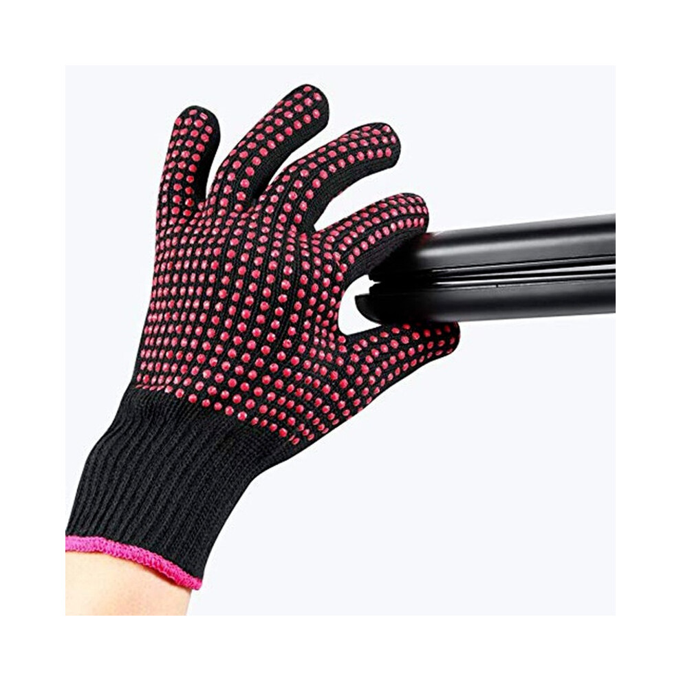 Dechoicelife New Double-Sided Hair Straightener Curling Tong Hairdressing Heat Resistant Finger Gloves Hair Salon Tools