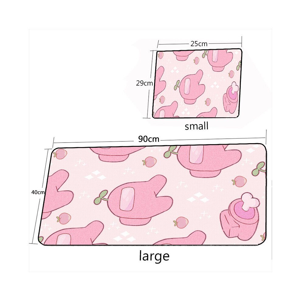 (A-19 290X250x2mmoverlock) 400X900mm Mouse Pad Anime Large Xxl Cute Kawaii Rabbit Mousepad Gaming Accessoroes Laptop Gamer Waterproof Keyboard Desk Ma 4855357990322