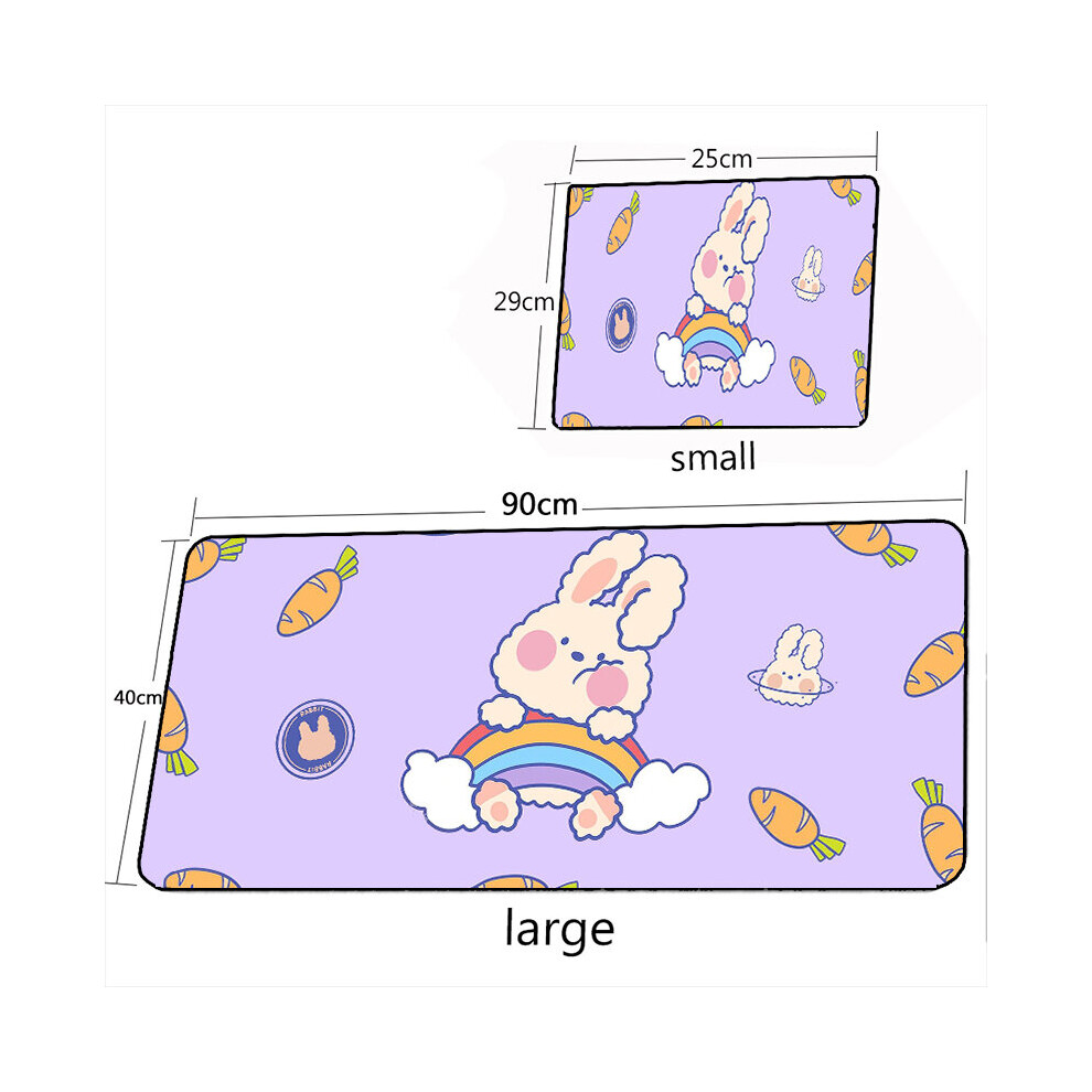 (A-8 400X900x2mm) 400X900mm Mouse Pad Anime Large Xxl Cute Kawaii Rabbit Mousepad Gaming Accessoroes Laptop Gamer Waterproof Keyboard Desk Mat 4855357990520