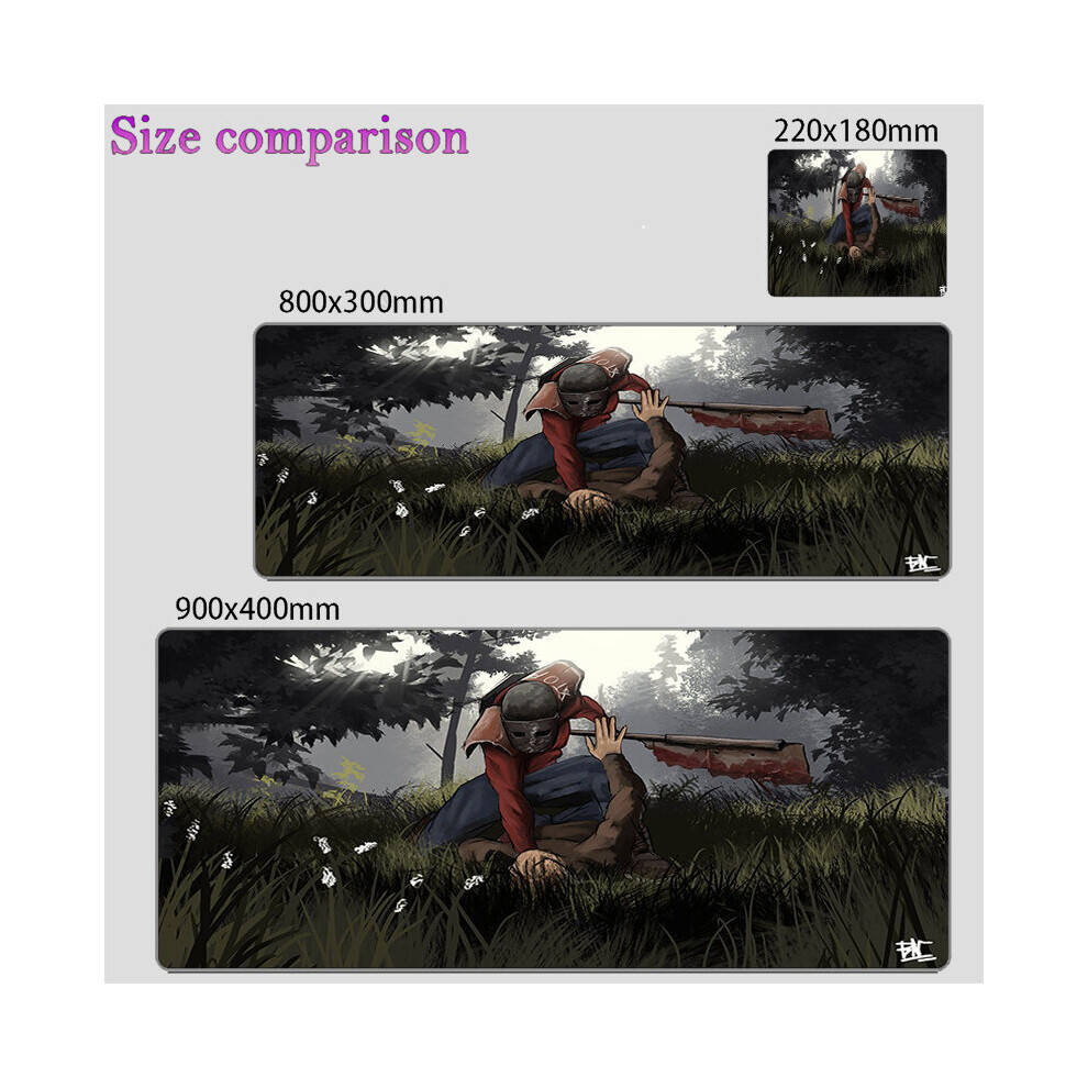 (A-Video Game Rust (4) 400X900x3mm) Gaming Mouse Pad Rust Keyboard Mat Office Accessories Computer Desk Accessories Laptop Anti-Skid 900X400 Game Mats 4855358028062