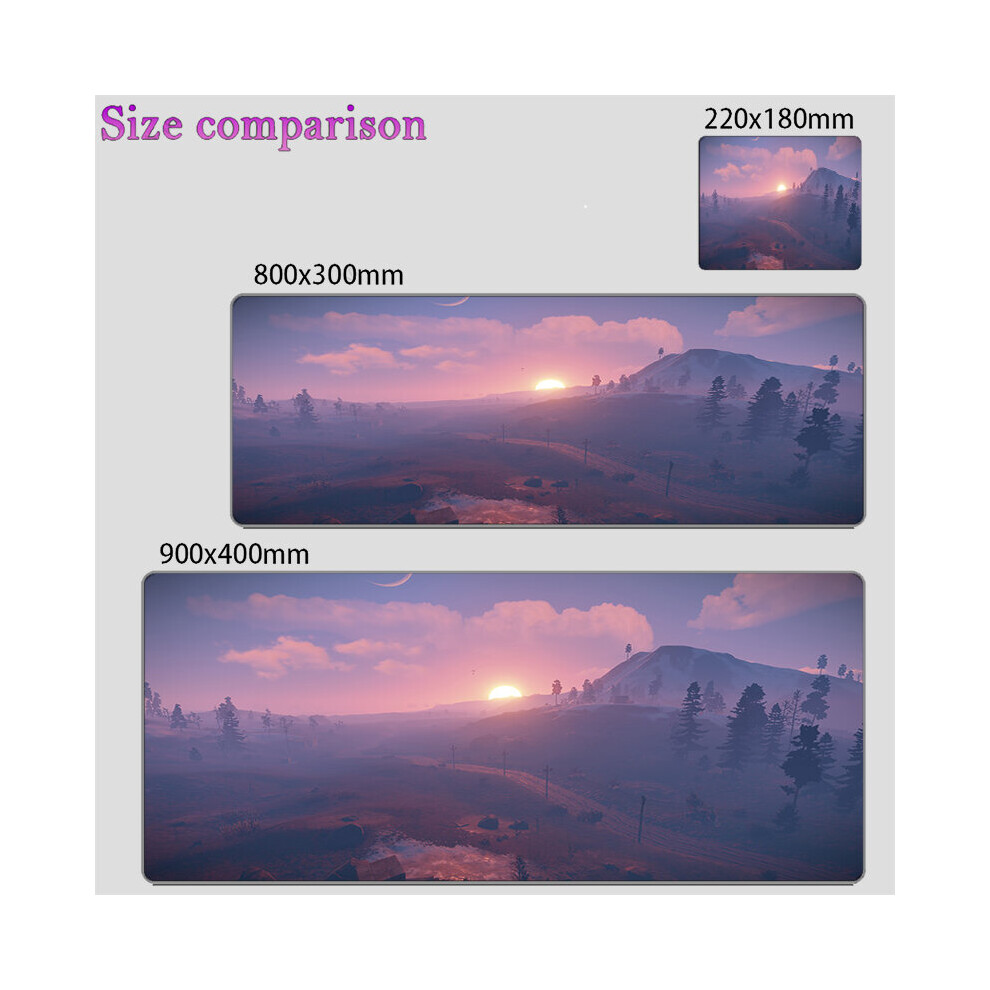 (A-Video Game Rust (6) 400X900x3mm) Gaming Mouse Pad Rust Keyboard Mat Office Accessories Computer Desk Accessories Laptop Anti-Skid 900X400 Game Mats 4855358028222