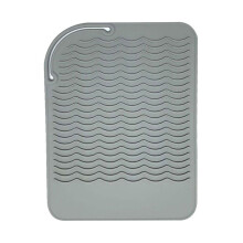 (a-Burgundy) Silicone Heat Resistant Mat Pouch For Curling Iron Hair Professional Styling Tool Anti-heat Mats For Hair Straightener Curling