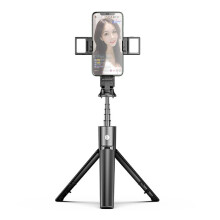 Handheld Gimbal Tripod Selfie Sticks For iPhone 12 11/Xiaomi /Samsung S21 Note 20 Bluetooth Selifie Telescopic Stick Stabilizer