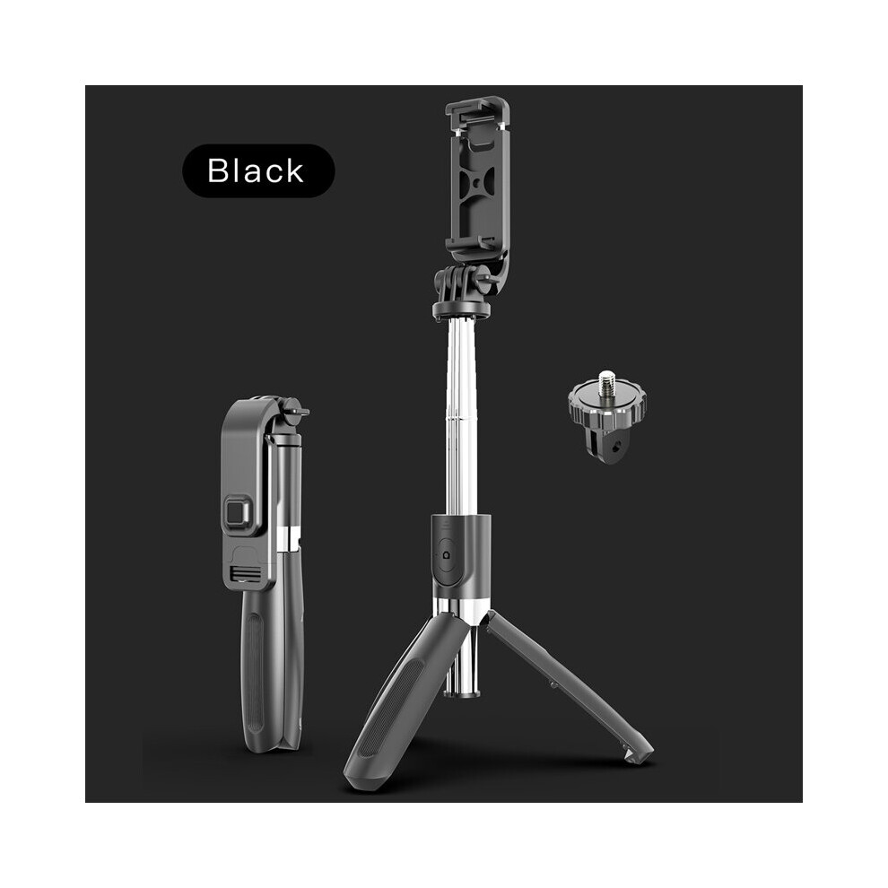 (A-) 4 In1 Bluetooth Wireless Selfie Stick Tripod Foldable & Monopods Universal For Smartphones For Gopro And Sports Action Cameras Black 4855008126070
