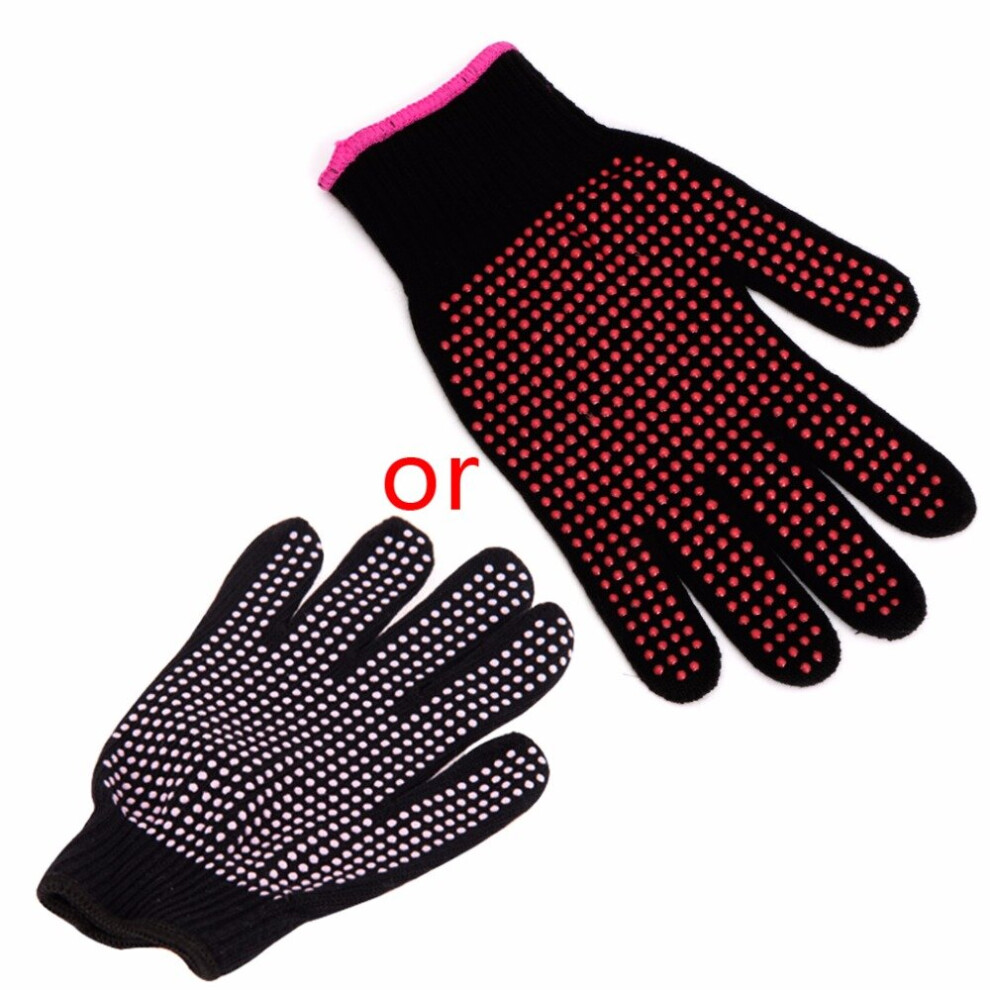 Dechoicelife 1 Pc 22.5X8cm Hair Straightener Curling Tong Hairdressing Heat Resistant Finger Gloves Dual-Use Hot New