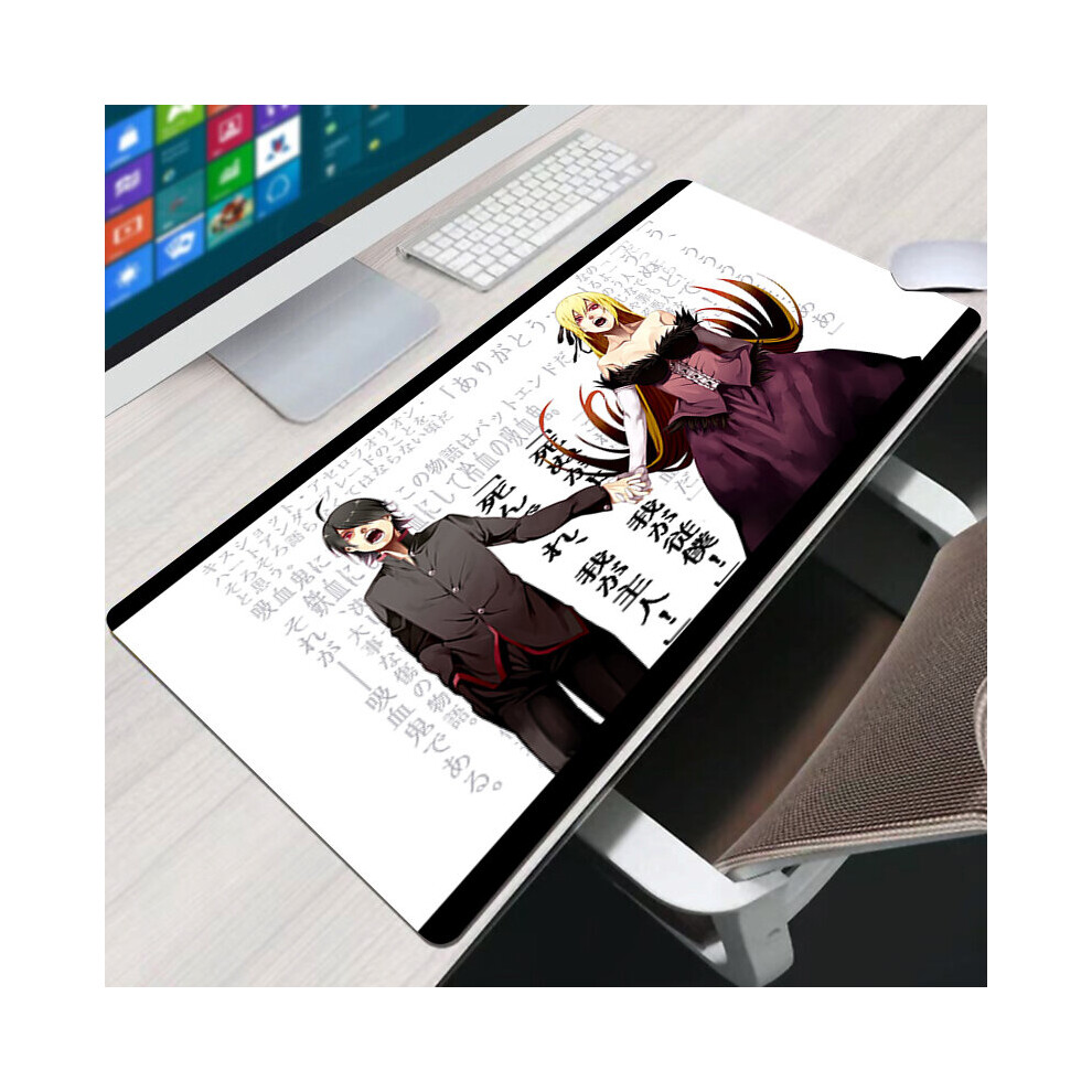 (A-Fs005116 300X800x2mm) Monogatari Mouse Pad Accessories Mats Pc Keyboard Mause Pads Mice Protector Large Gamer Desk Mat Mousepad Anime Xxl Gaming 4855358066422