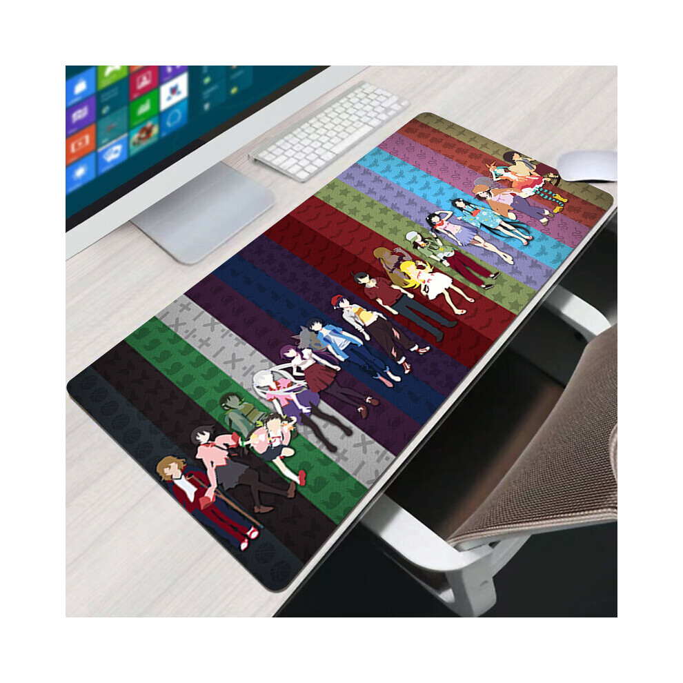 (A-Fs005131 300X800x2mm) Monogatari Mouse Pad Accessories Mats Pc Keyboard Mause Pads Mice Protector Large Gamer Desk Mat Mousepad Anime Xxl Gaming 4855358067771