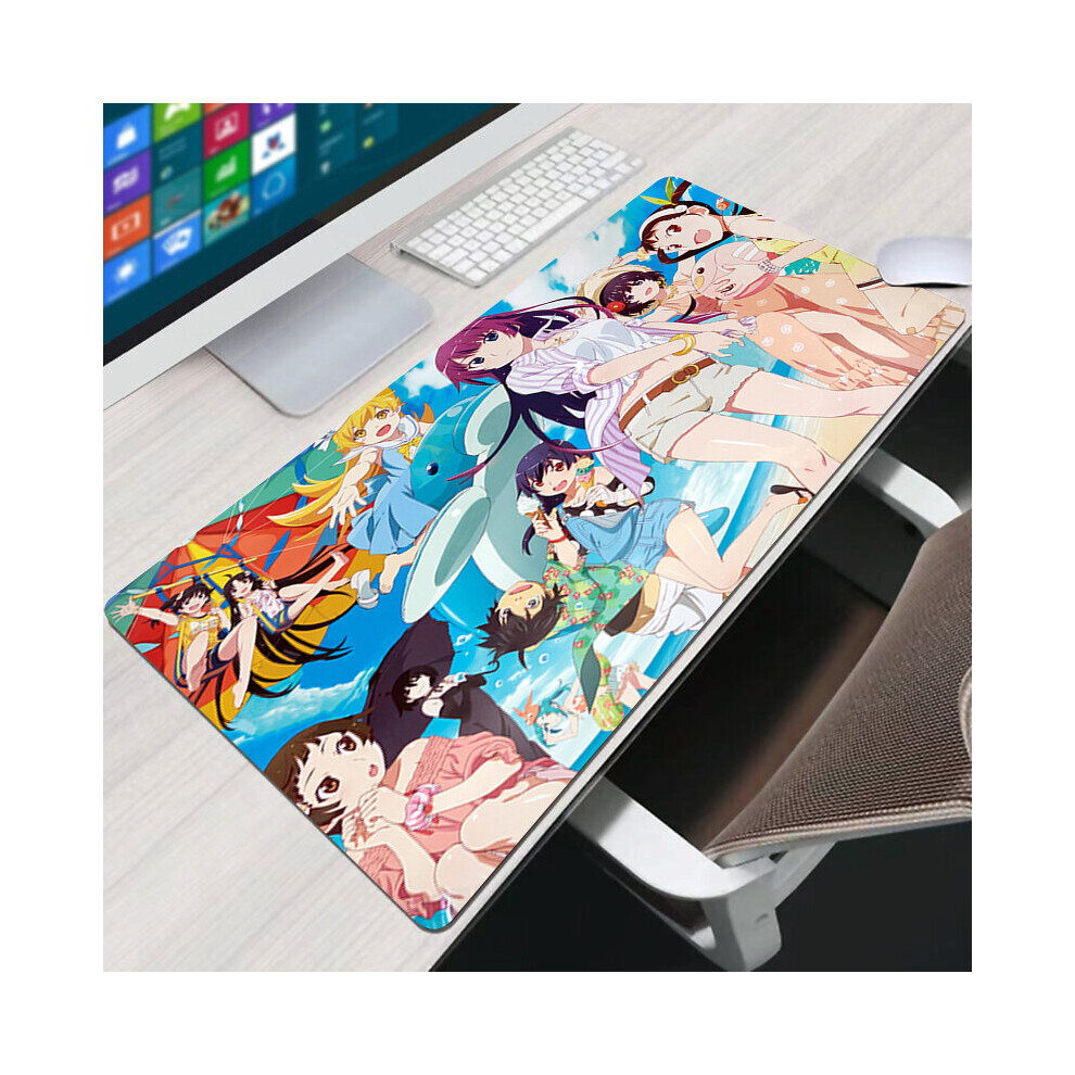 (A-Fs005129 300X800x2mm) Monogatari Mouse Pad Accessories Mats Pc Keyboard Mause Pads Mice Protector Large Gamer Desk Mat Mousepad Anime Xxl Gaming 4855358067597