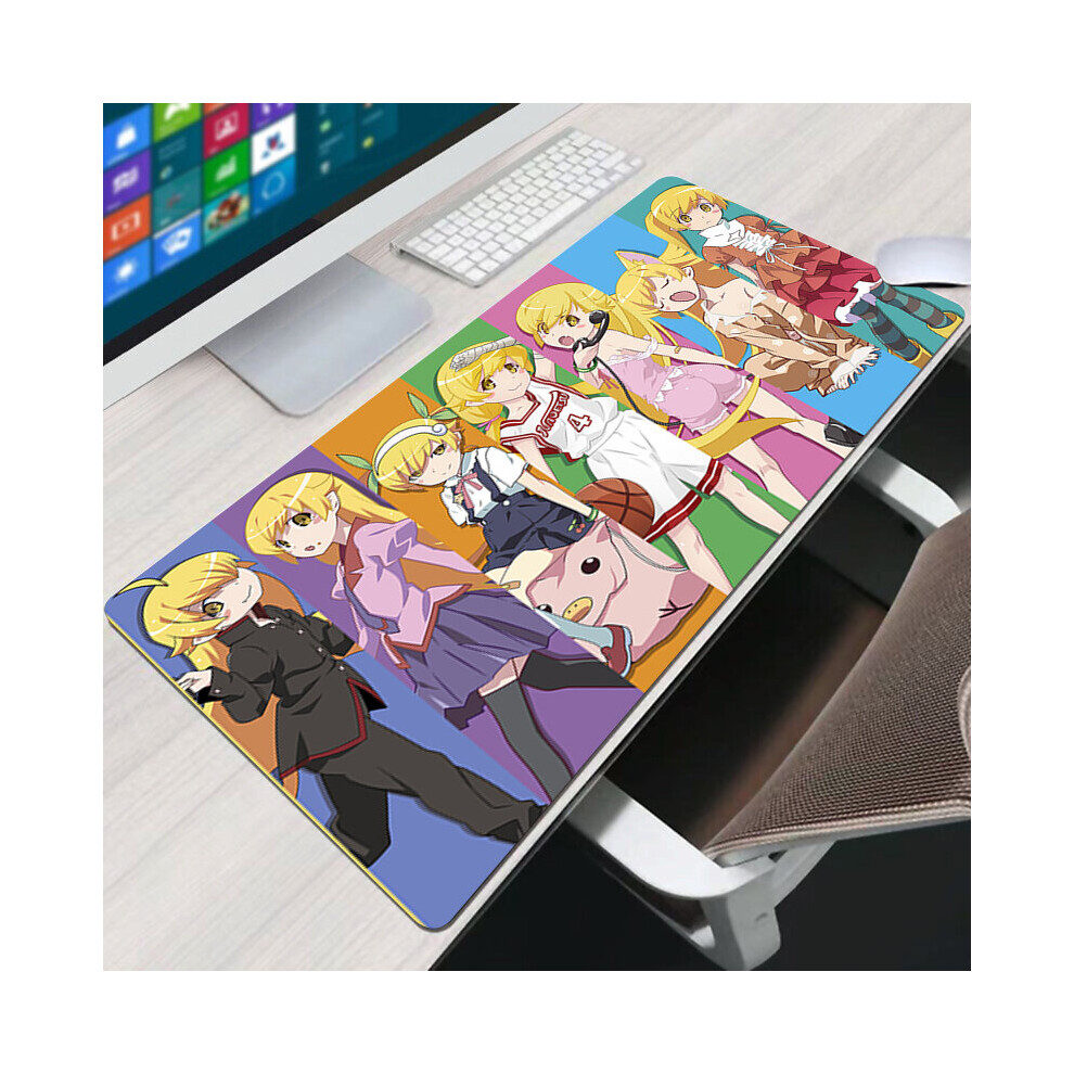 (A-Fs005117 300X800x2mm) Monogatari Mouse Pad Accessories Mats Pc Keyboard Mause Pads Mice Protector Large Gamer Desk Mat Mousepad Anime Xxl Gaming 4855358066514
