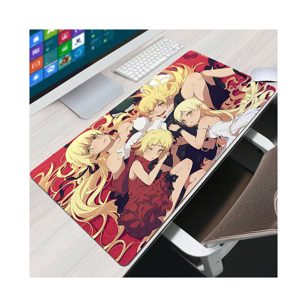 (A-Fs005130 300X800x2mm) Monogatari Mouse Pad Accessories Mats Pc Keyboard Mause Pads Mice Protector Large Gamer Desk Mat Mousepad Anime Xxl Gaming 4855358067689