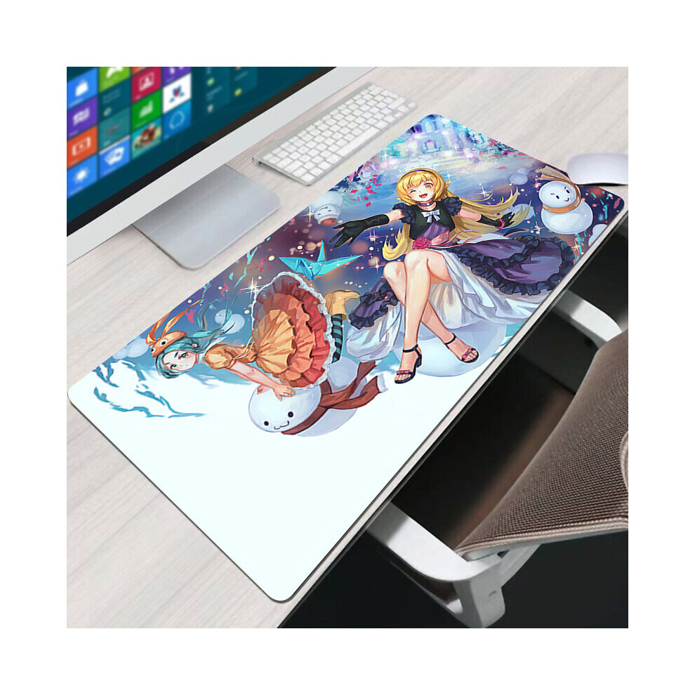 (A-Fs005118 300X800x2mm) Monogatari Mouse Pad Accessories Mats Pc Keyboard Mause Pads Mice Protector Large Gamer Desk Mat Mousepad Anime Xxl Gaming 4855358066606