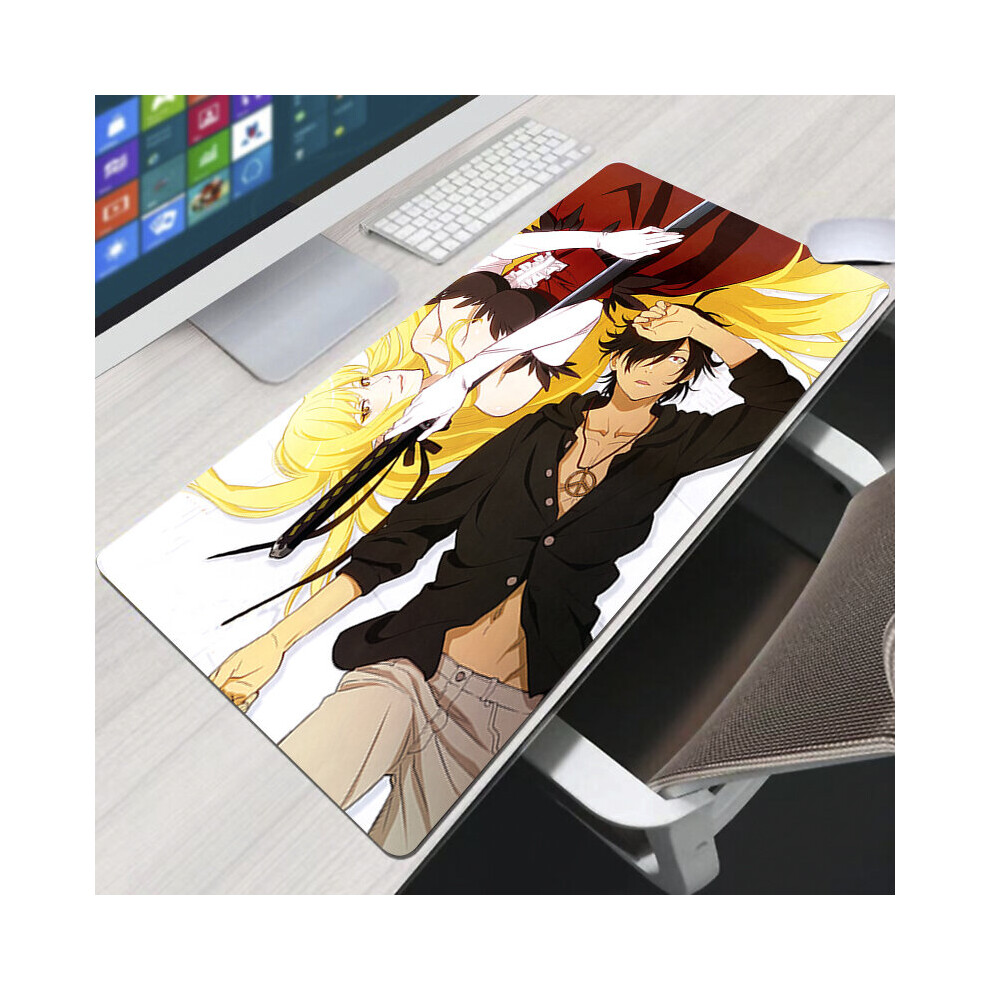 (A-Fs005128 300X800x2mm) Monogatari Mouse Pad Accessories Mats Pc Keyboard Mause Pads Mice Protector Large Gamer Desk Mat Mousepad Anime Xxl Gaming 4855358067504