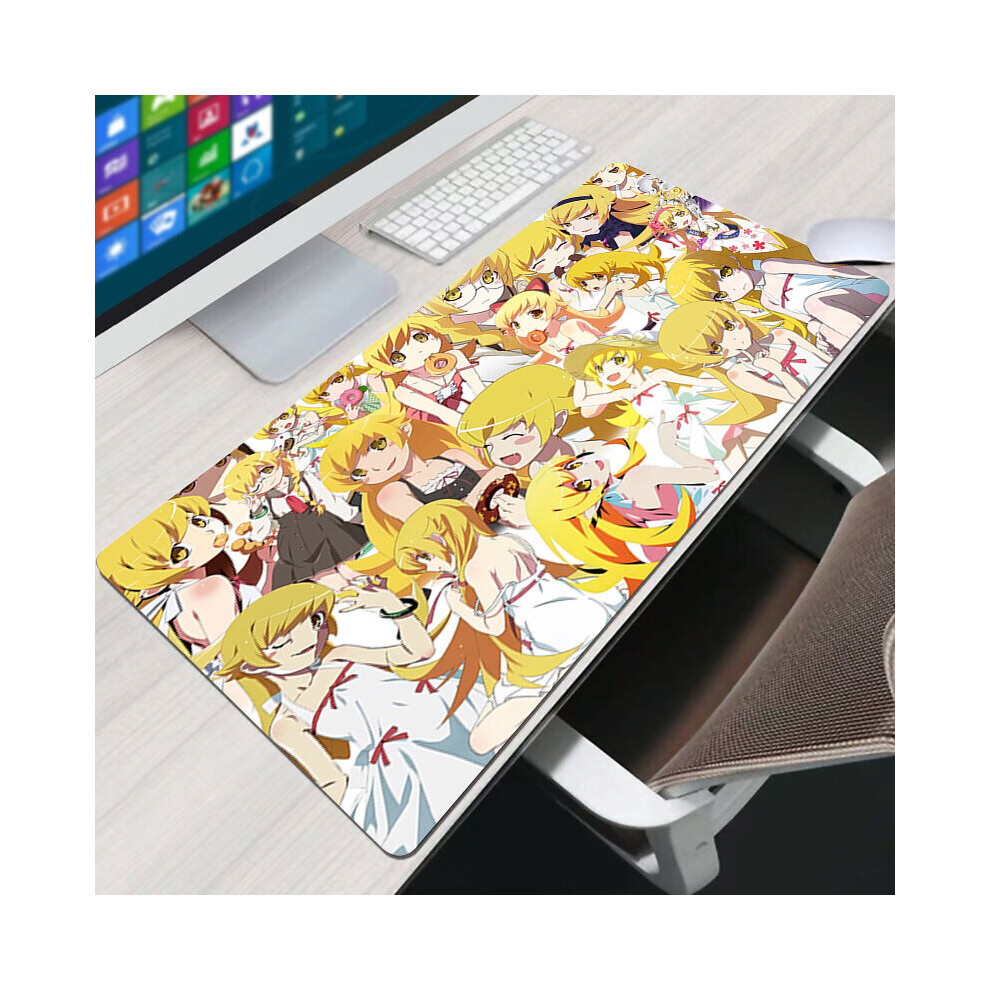 (A-Fs005133 300X800x2mm) Monogatari Mouse Pad Accessories Mats Pc Keyboard Mause Pads Mice Protector Large Gamer Desk Mat Mousepad Anime Xxl Gaming 4855358067955