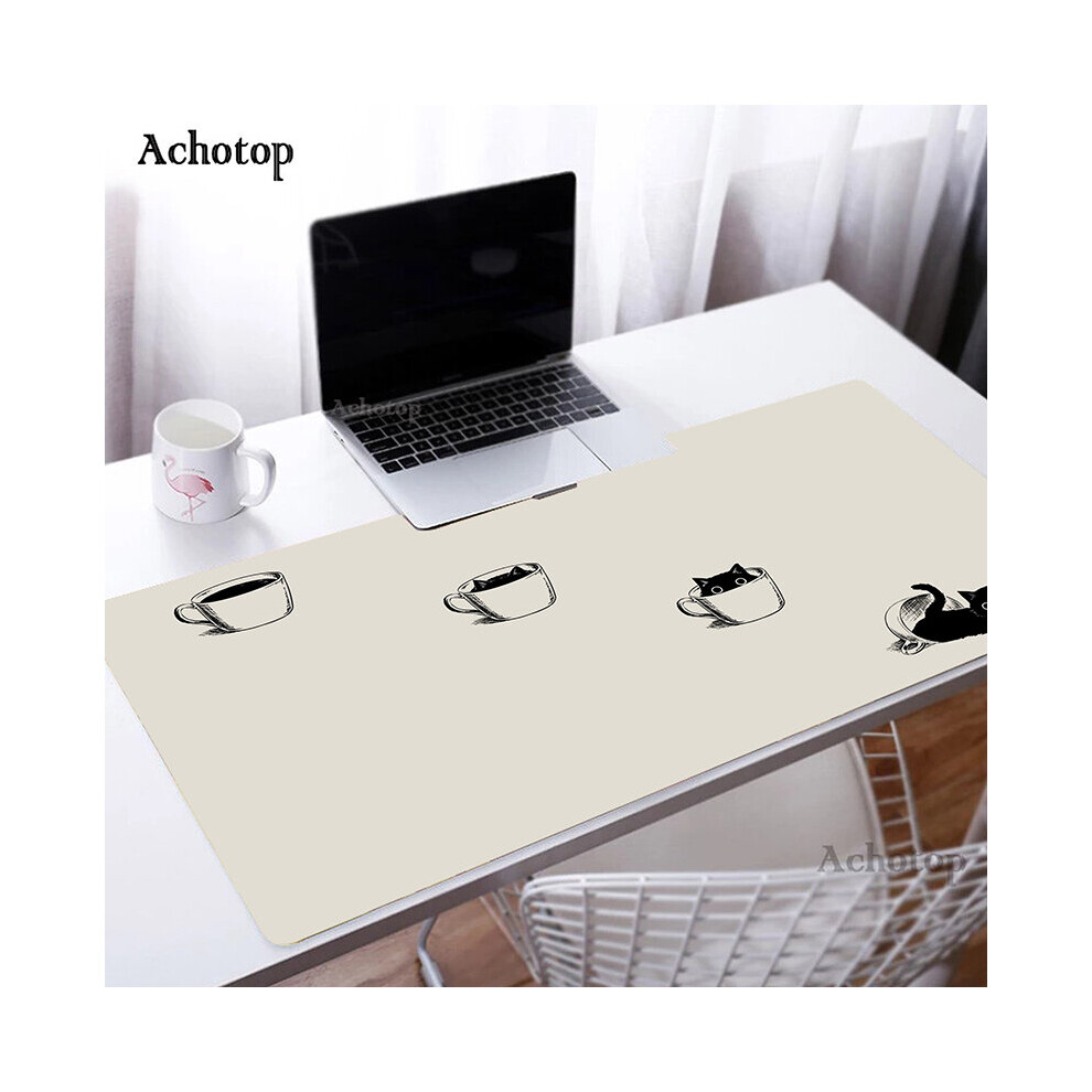 (A- 550X1000x3mm) Mouse Pad Large Mouse Mat Big Desk Mat Office Laptop Keyboard Mousepad Cute Cat Paw Xxl Pc Table Carpet Rubber Mouse Pads Orange/Pink 4855357917541