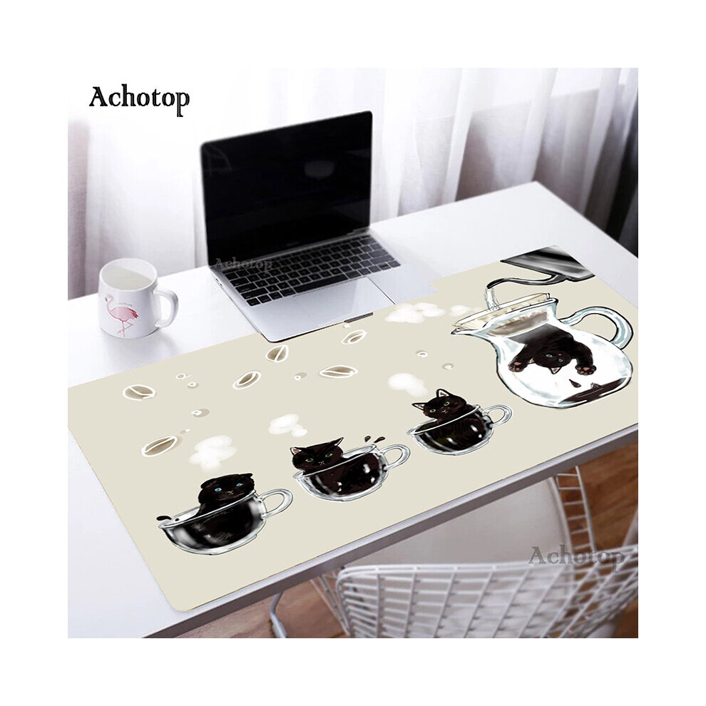 (A- 550X1000x3mm) Mouse Pad Large Mouse Mat Big Desk Mat Office Laptop Keyboard Mousepad Cute Cat Paw Xxl Pc Table Carpet Rubber Mouse Pads Brown/Pink 4855357916100