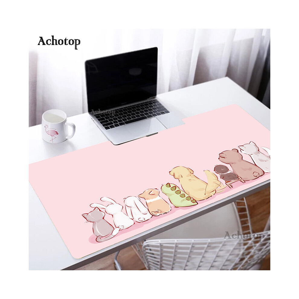 (A-Khaki 550X1000x3mm) Mouse Pad Large Mouse Mat Big Desk Mat Office Laptop Keyboard Mousepad Cute Cat Paw Xxl Pc Table Carpet Rubber Mouse Pads Pink 4855357916827