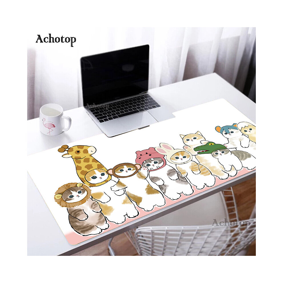(A-Coffee 500X1000x3mm) Mouse Pad Large Mouse Mat Big Desk Mat Office Laptop Keyboard Mousepad Cute Cat Paw Xxl Pc Table Carpet Rubber Mouse Pads Pink 4855357916216