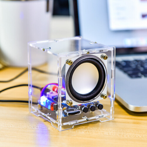 DIY Bluetooth Speaker Box Kit with Mini Amplifier Acrylic Shell Computer Audio Electronic Components Mobile Phone Spaker 2