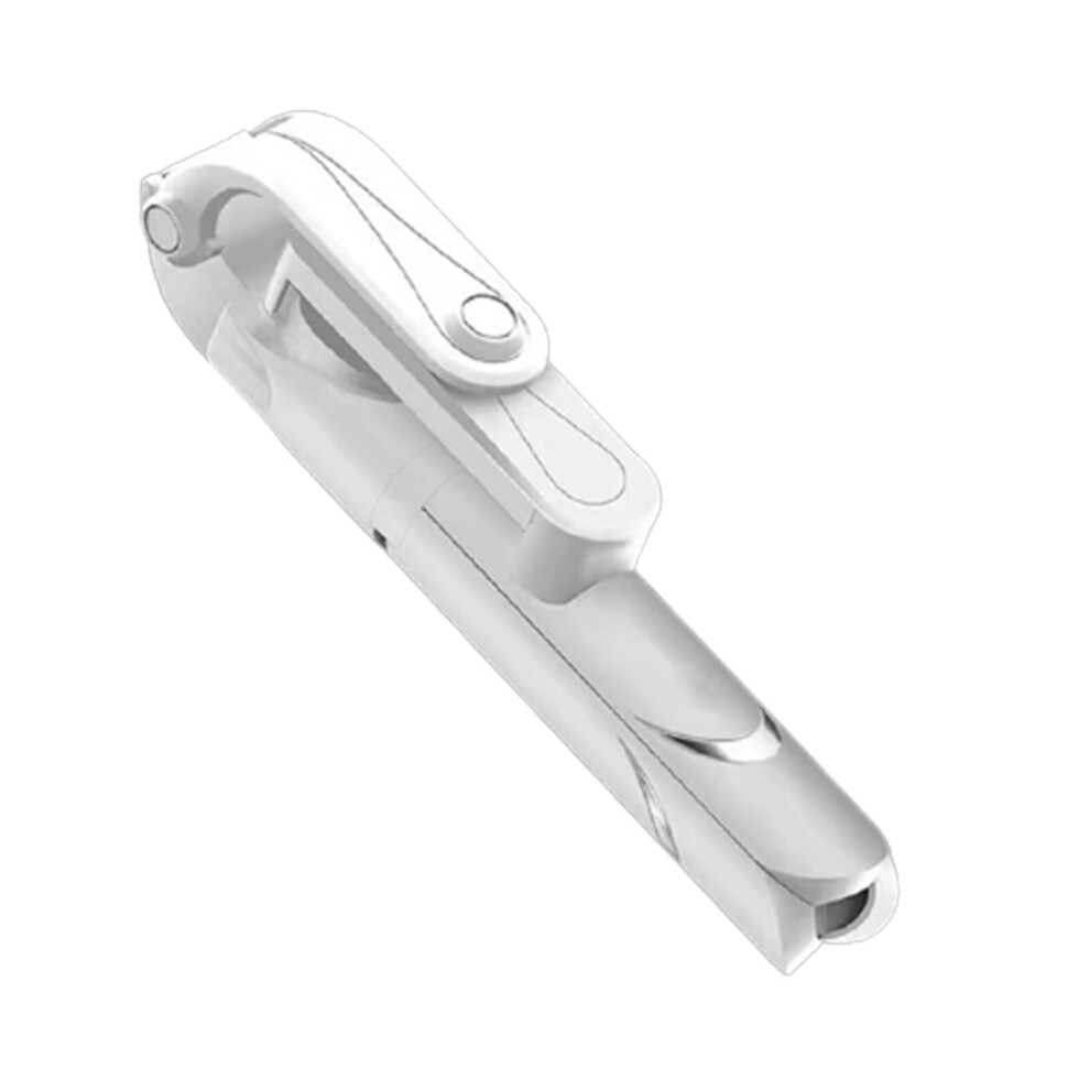 (A-) Bluetooth-Compatible Selfie Stick Mobile Phone Holder Retractable Multifunctional Mini Tripod With Wireless Remote Shutter White 4852056953269